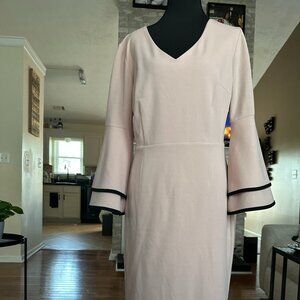 Free Medium Pink Bell Sleeve Dress – New York & Company- Pay for Shipping